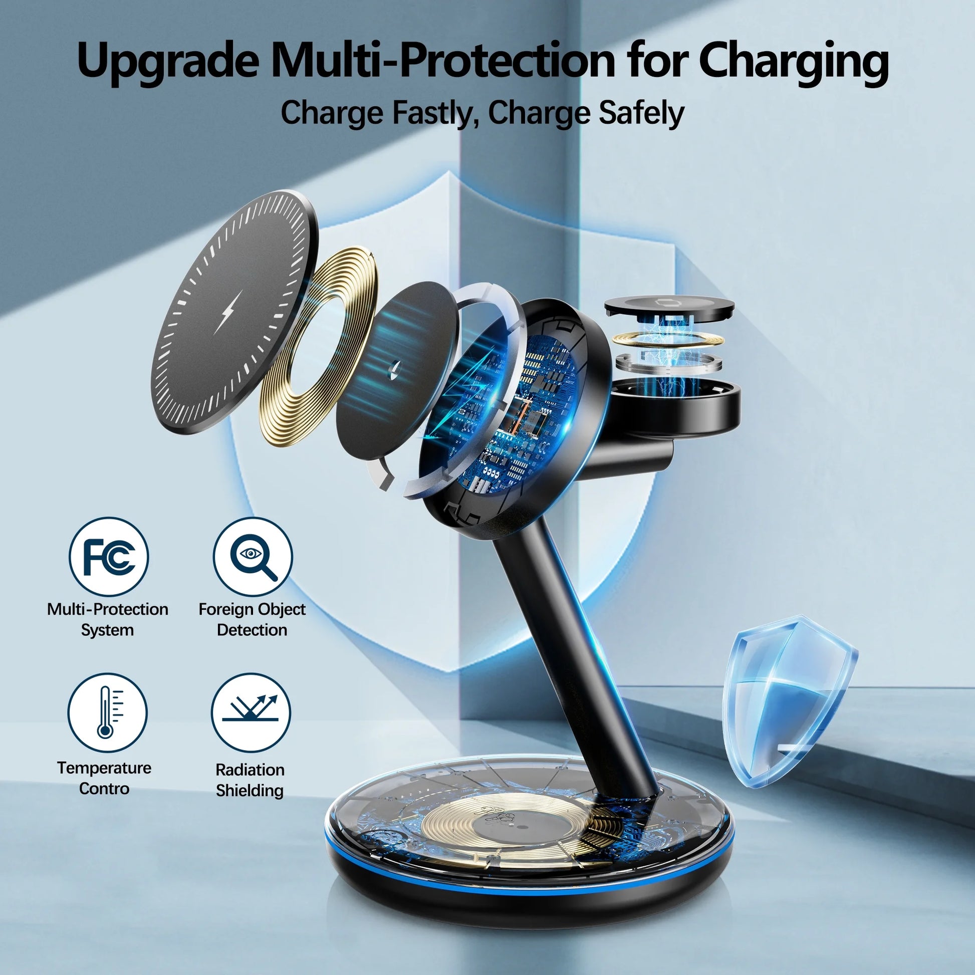 18W Magsafe Wireless Charger Docking Station for Apple Products