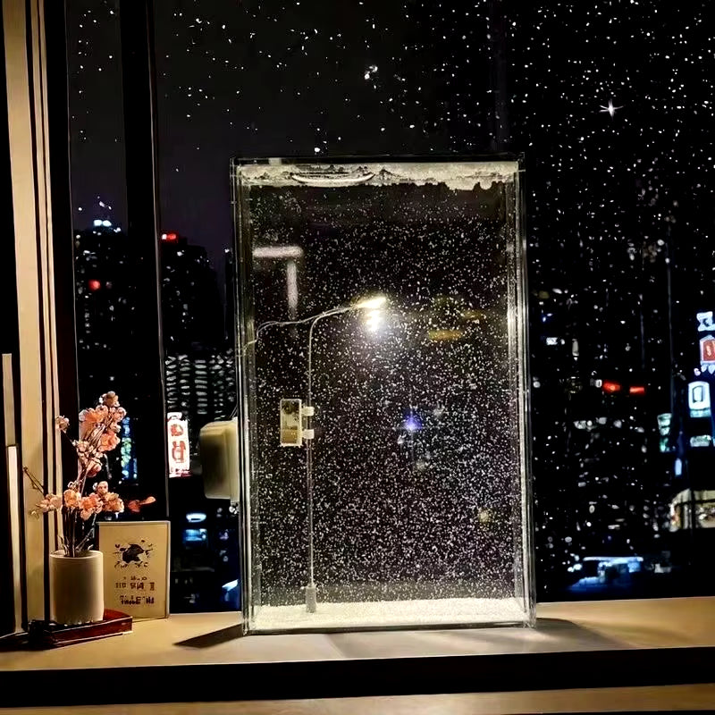 Magical Snowing Street View Lamp